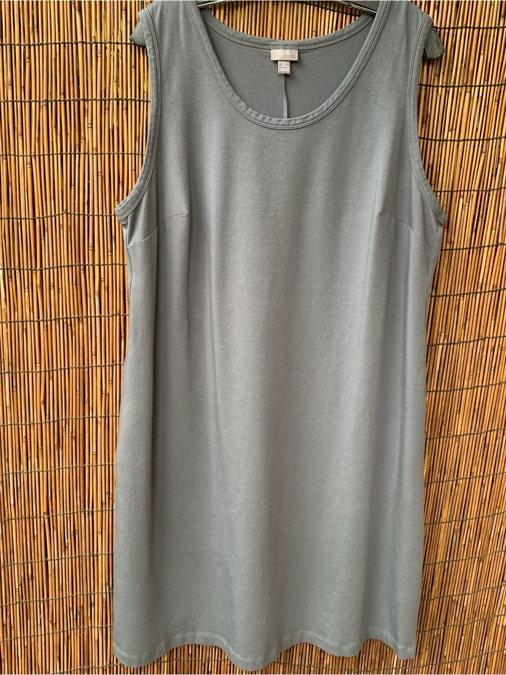 J. Jill gray sleeveless shift dress 2X